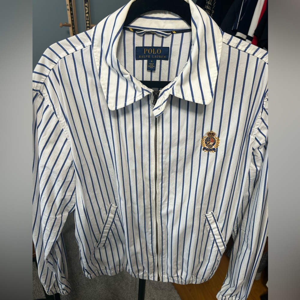 Polo Ralph Lauren Pinstrip Zip-Up Jacket